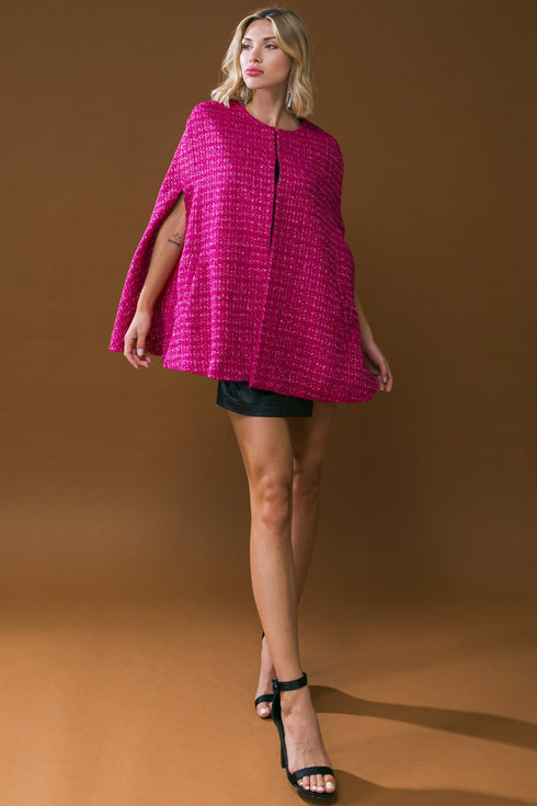 sunset-dance-tweed-capelet Flying Tomato-Sophia's Style-6